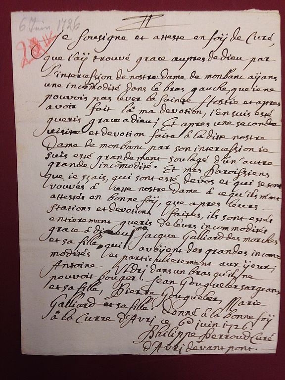 Image - Lettre_du_cure_d_Avry-dvt-Pont_racontant_le_miracle_dont_il_a_beneficie_ainsi_que_d_autres_paroissiens___AEvF__Carton_I._20.__Favagny__Chapelle_de_Montbam_.jpg